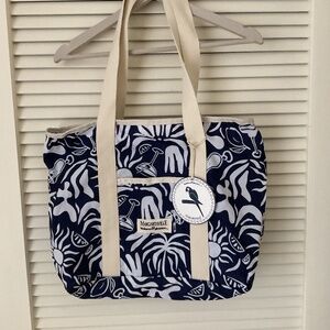 Margaritaville Canvas Bag NWT Large Navy